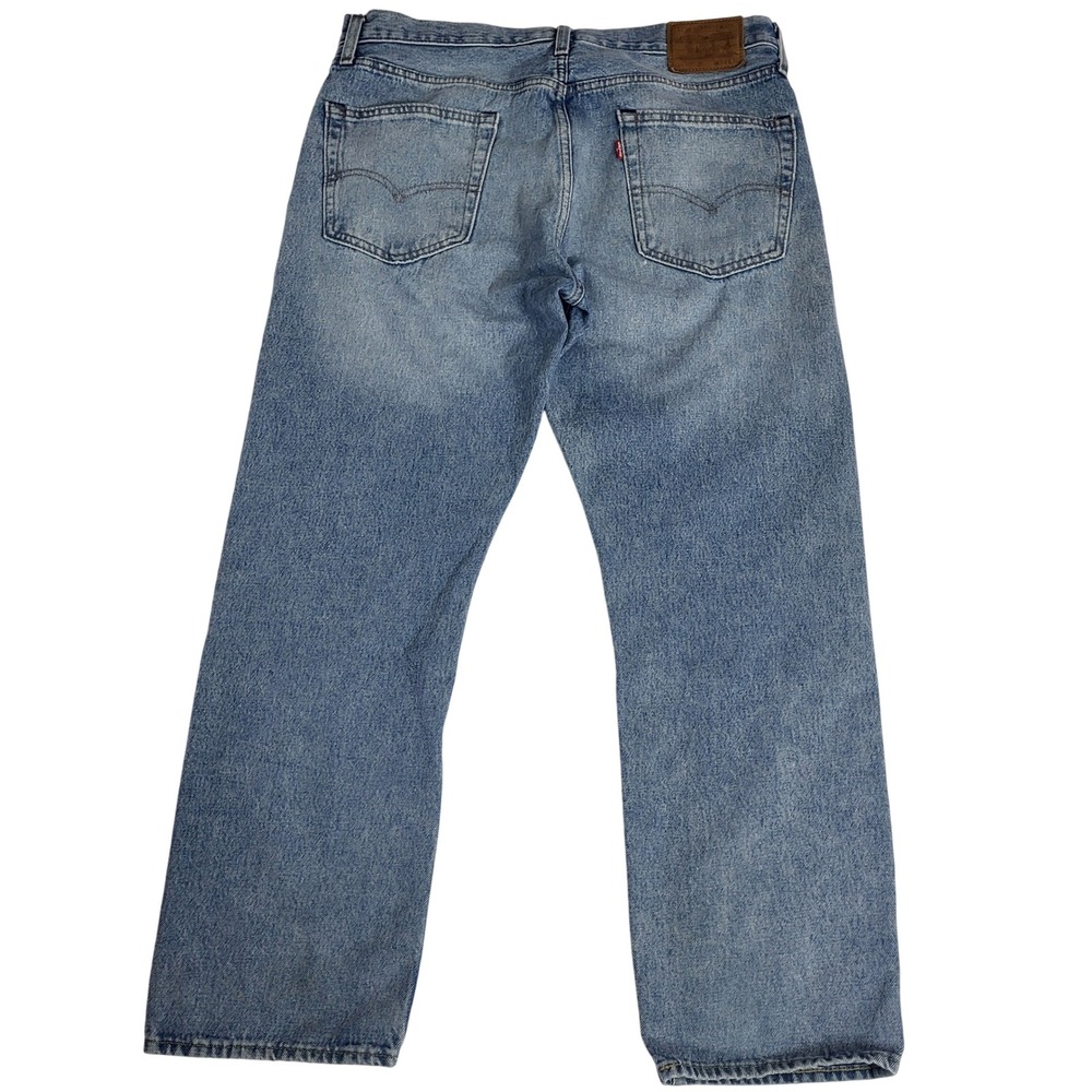 Levis Premium 551 Z Big E Light Wash Straight Leg Denim Jeans 34X30 (29) Vtg